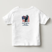 「私(ハート)退役軍人!」 カスタマイズ可能 トドラーTシャツ (裏面)