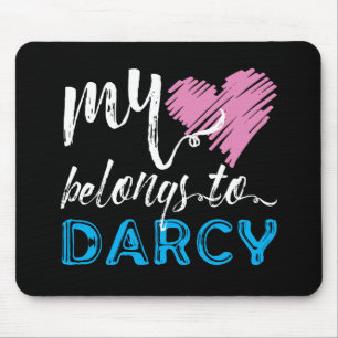 私[ハート] Darcy -ジェーンAustenに属します マウスパッド