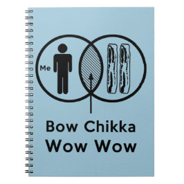 私 + ベーコン=弓Chikkaのワウのワウ ノートブック