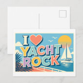 "私、ヨットロック好き" ポストカード (正面/裏面)