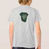 私：地球に優しエコ生活を抱えフレンドリーて トライブレンドＴシャツ (裏面)