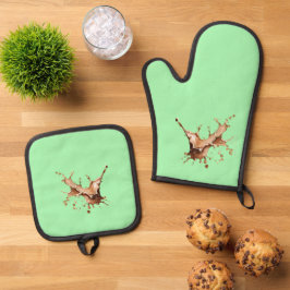 私、散らかしません！ 鍋つかみ&鍋敷きセット
