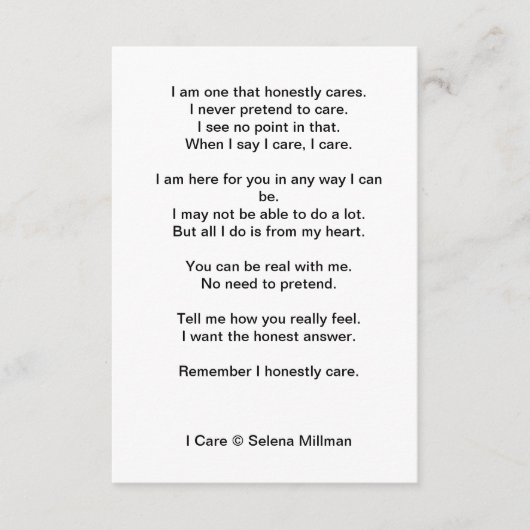 「私」気にの詩 エンクロージャーカード (正面)