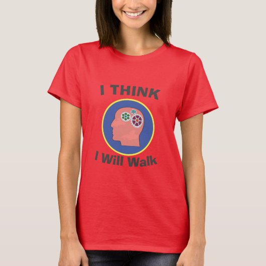 私、考え文字シャツを追加 Tシャツ (正面)