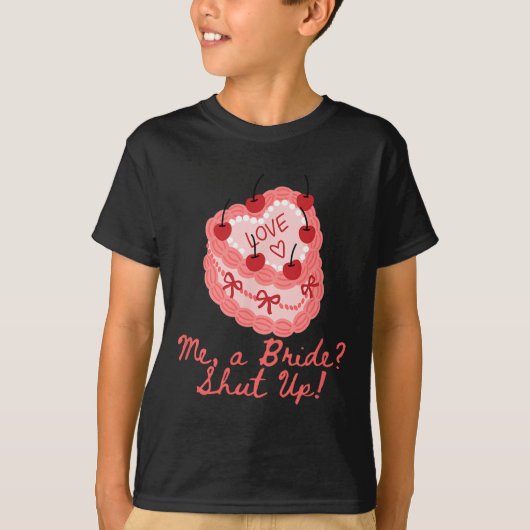 私 花嫁 黙ってよ 卒花会 披露宴 Tシャツ (正面)