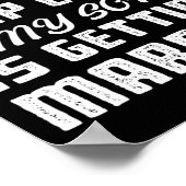 私、落ち着いてなんかいられないわ、息子が結婚するのよ、ウェディング ポスター (角)