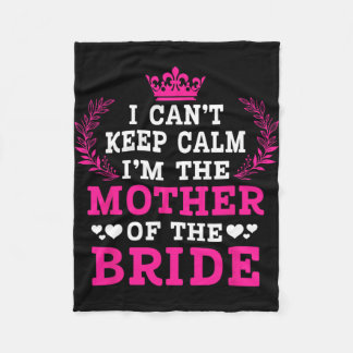 私、落ち着いてられないわ。花嫁の母よ、結婚式の フリースブランケット