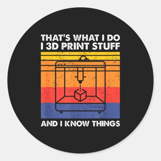 私、3Dプリントするものを作るし、詳しいことも知ってる、面白い3Dプリント ラウンドシール (正面)