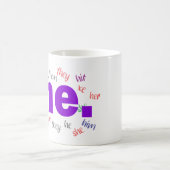 私。(LGBTゲイレズビアン・トランスジェンダー) コーヒーマグカップ (中央)