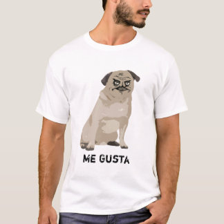 私Gustaのミームの激怒のパグ犬のTシャツ Tシャツ