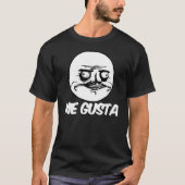 私gustaの激怒のミームの喜劇的な顔 tシャツ (正面)