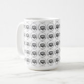 私Gustaパターン コーヒーマグカップ (正面左)