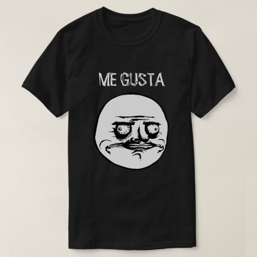 私GUSTA (黒) Tシャツ (デザイン正面)