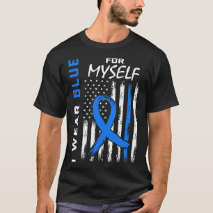 私I衣服ブルー自分のための糖尿病認識度アメリ Tシャツ