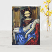 "私Vampiri: Pietàの"挨拶状 カード (黄色い花)