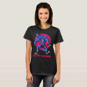 私vs私のうつ病ジムフィットネス重量挙げ体 tシャツ (正面フル)