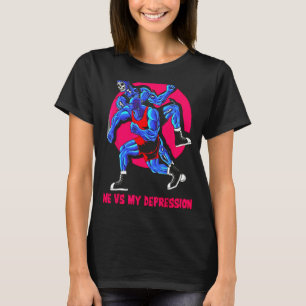 私vs私の憂鬱ジムフィットネス重量挙げ体 tシャツ
