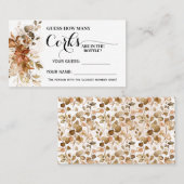 秋いくつコルク秋ブライダルシャワーゲームカード プレイスカード (正面/裏面)