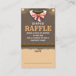 秋おむつラッフルチケットエンクロージャカード エンクロージャーカード