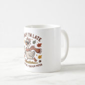 秋おもしろいのガチョウ コーヒーマグカップ (正面右)