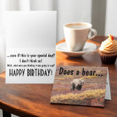 秋おもしろいの白熊の写真カスタム カード