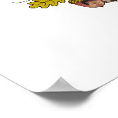 秋おもしろいフォトファミリーツリーはナッツでいっぱいである ポスター (角)