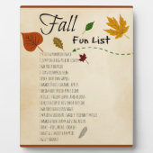 秋おもしろいリスト季節秋の収穫活動 フォトプラーク (正面)