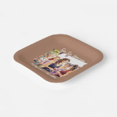 秋おもしろいワインテイスティングウーマン50誕生日 ペーパープレート (傾斜あり)