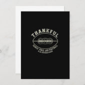 秋おもしろい感謝祭サッカー界に感謝 招待状 (正面/裏面)