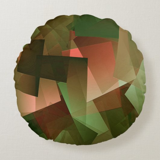 秋おもしろい...... ラウンドクッション (正面)