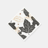 秋お洒落のエレガント紅葉 スタンダードカクテルナプキン (角)