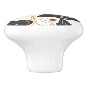 秋お洒落のエレガント紅葉 セラミックノブ (側面)