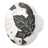 秋お洒落のエレガント紅葉 セラミックノブ (右)