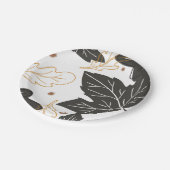 秋お洒落のエレガント紅葉 ペーパープレート (アングル)