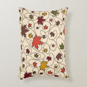 秋お洒落のカーリーメープルリーフパターン アクセントクッション (正面(垂直))