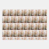 秋お洒落の盛り合わせ ラッピングペーパーシート (正面2)