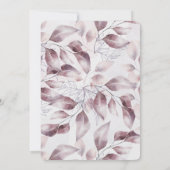 秋お洒落フローラバプティスファースト誕生日 招待状 (裏面)