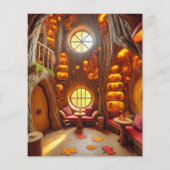 秋お洒落中空ツリースクラップブック紙 (裏面)