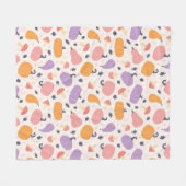 秋お洒落収穫 フリースブランケット (正面(横))