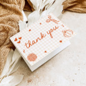 秋お洒落小さなかわいこちゃんパイ赤ちゃんシャワー サンキューカード