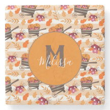 秋お洒落手押し模様モノグラム