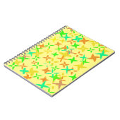 秋お洒落色のおもしろいフリーフローデザイン ノートブック (左側)