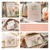 秋お祝いカボチャのピンクフードテーブルサイン ポスター