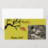 秋お祝いフォトカード (正面/裏面)