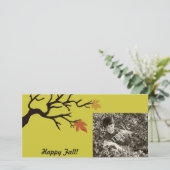 秋お祝いフォトカード (スタンド正面)