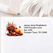 秋お祝い差出人住所ラベル ラベル