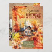 秋お祝い招待状 招待状 (正面/裏面)