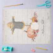 秋かかしカボチャフローラ秋のデカップティス 薄葉紙 (クラフト)