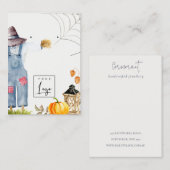 秋かかしロゴネックレスイヤリングディスプレイ 名刺 (正面/裏面)