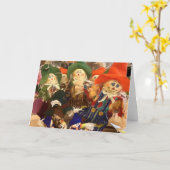 秋かかし カード (黄色い花)